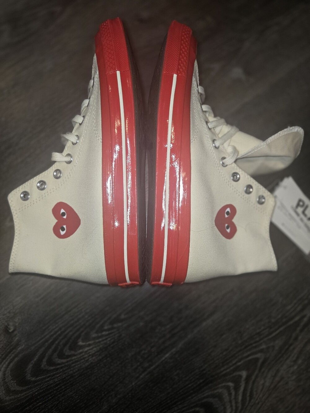 NWT Converse x Comme des Garcons PLAY Chuck 70 Hi: Men’s 8 / Women’s 10 - Picture 7 of 10